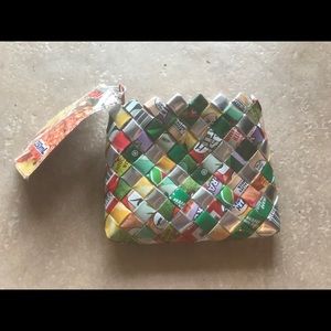 Gum wrapper coin purse